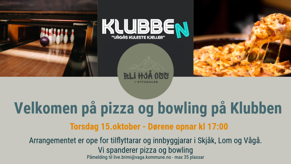 Lenke til artikkel: Bli med på Pizza og Bowling på Klubben