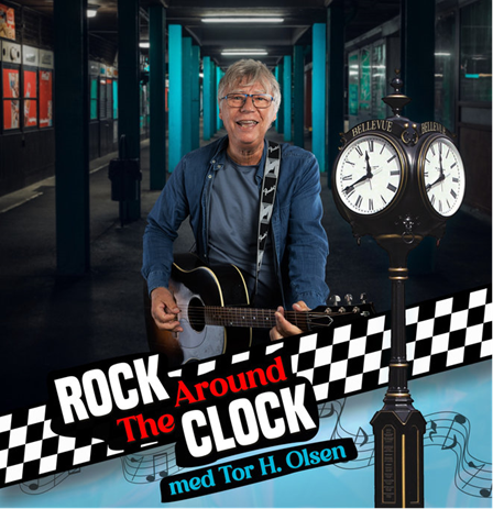 Konsertplakat Tor Henning Olsen - "Rock around the clock" - Klikk for stort bilde